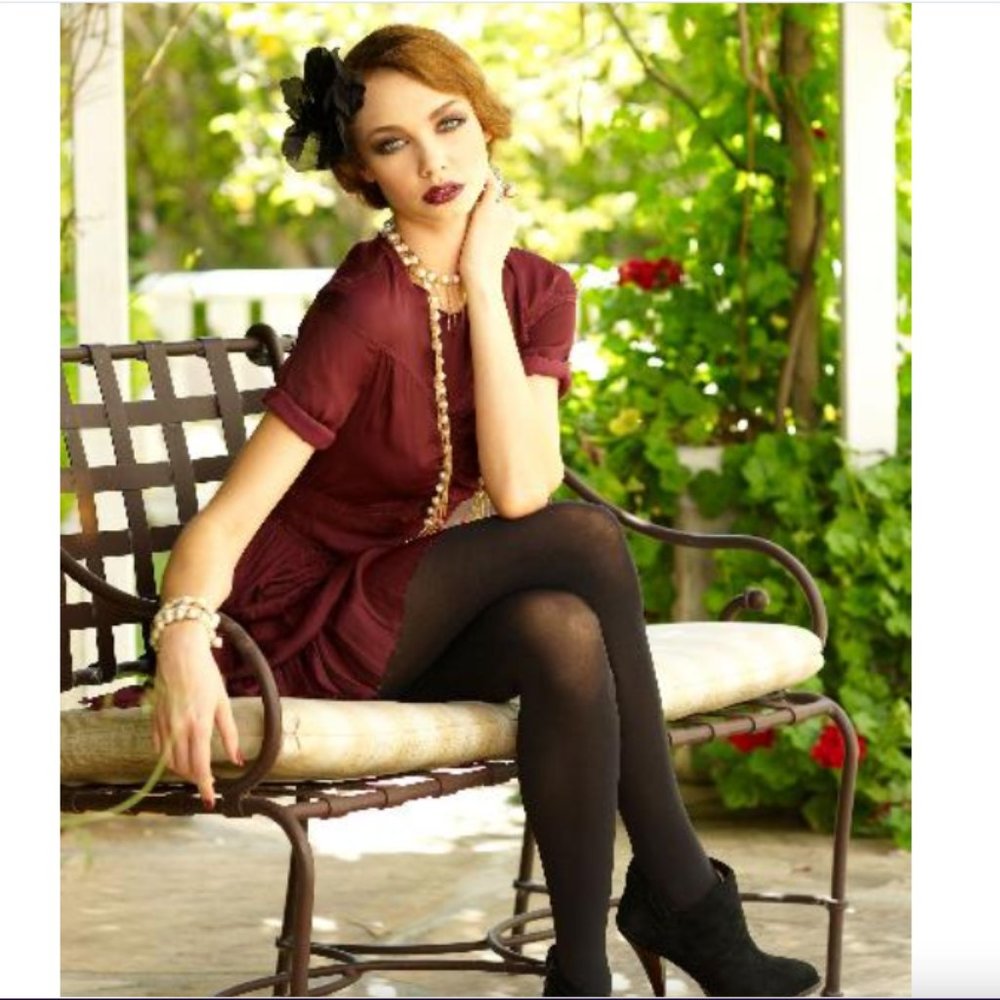 ISABEL MARANT TIERED BURGUNDY DRESS - Picture 3 of 9